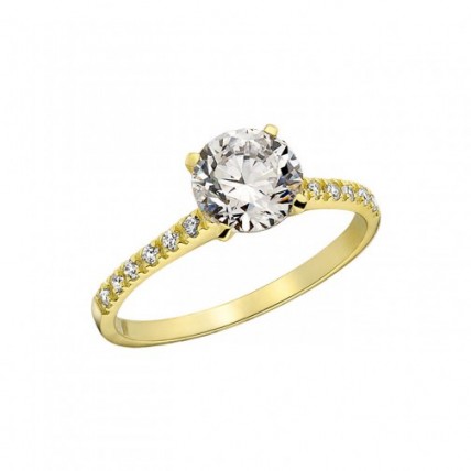 Δαχτυλίδι Χρυσό 14K (RI458 - RY111)